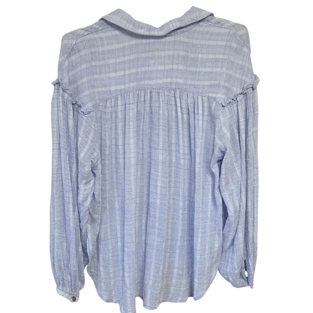 Free People Headed To The Highlands Button Down Top Small